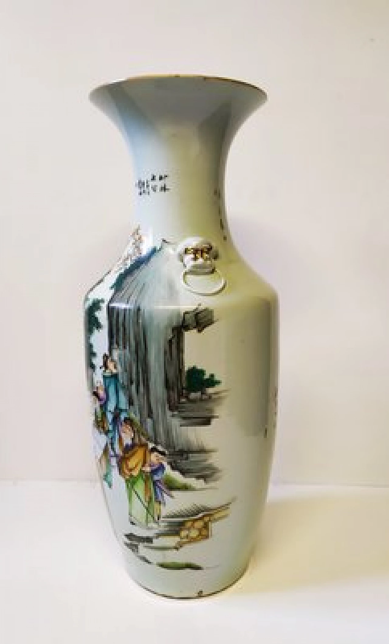 Chinese painted porcelain Juren Tang Zhi vase 2