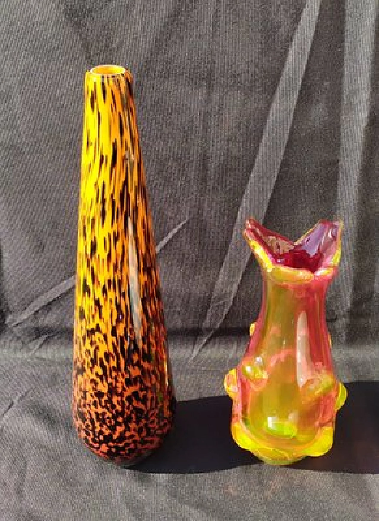 3 Murano glass vases, 1960s 6