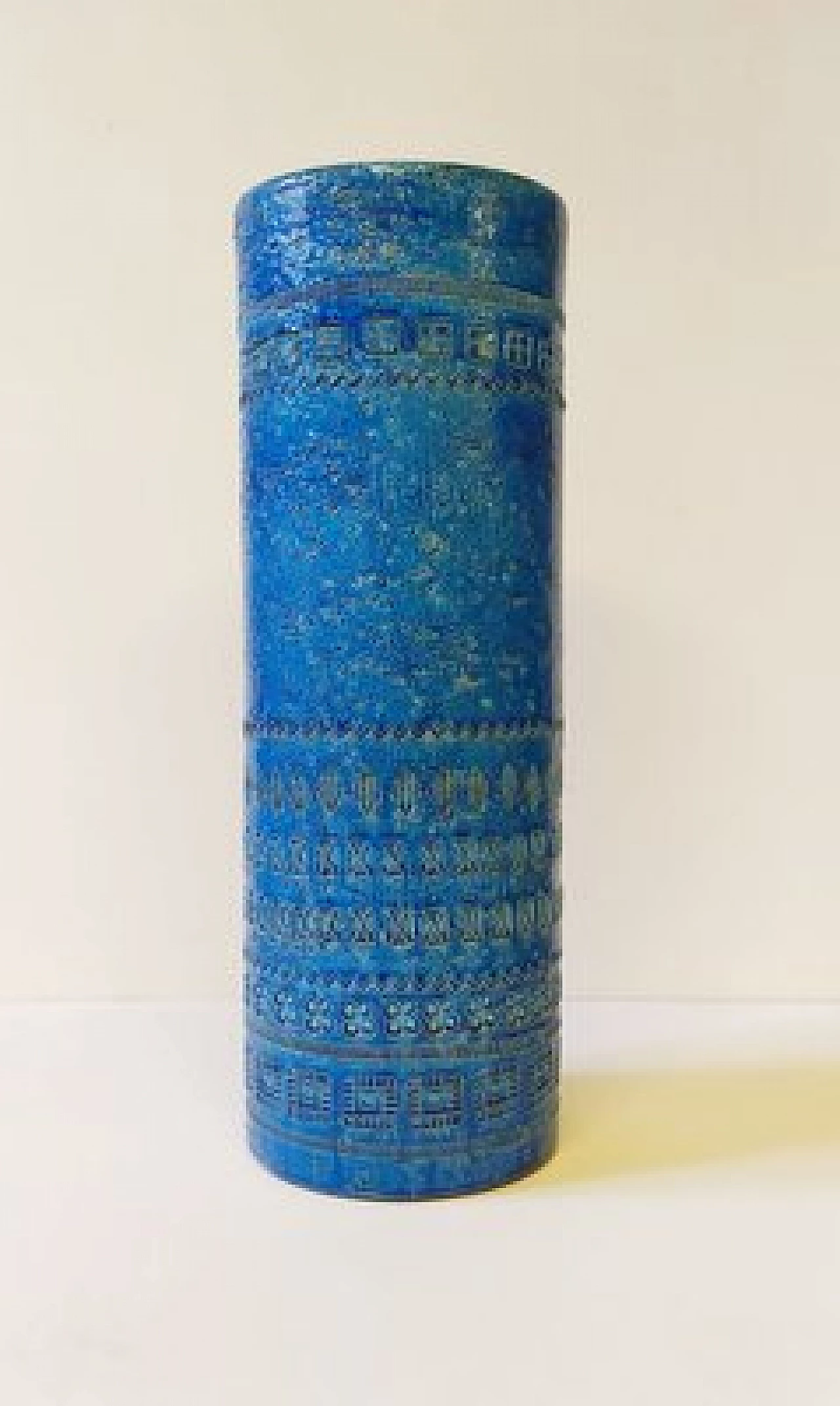 Grande vaso cilindrico Rimini Blu di Aldo Londi per Bitossi, anni '60. 2