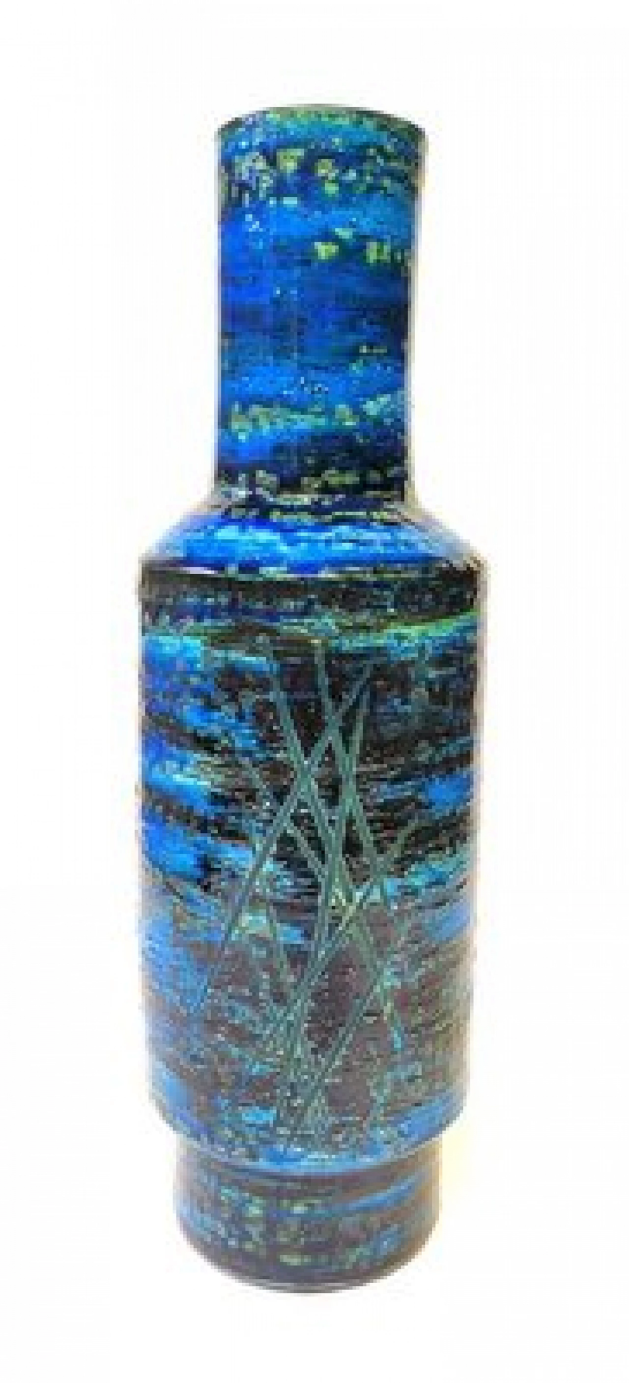 Rimini Blu vase by Aldo Londi for Bitossi, 1960s 1