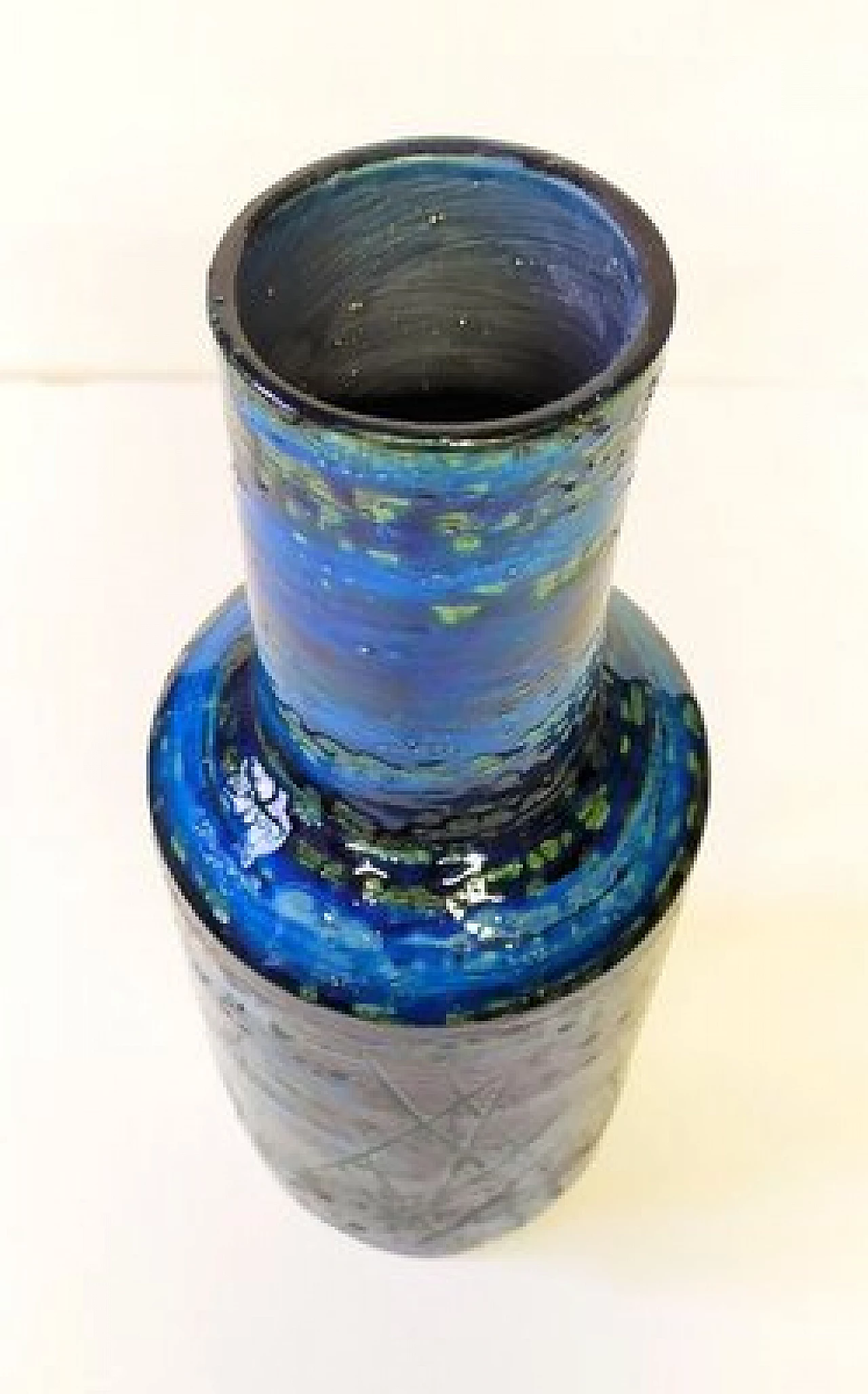 Vaso Rimini Blu di Aldo Londi per Bitossi, anni '60 2