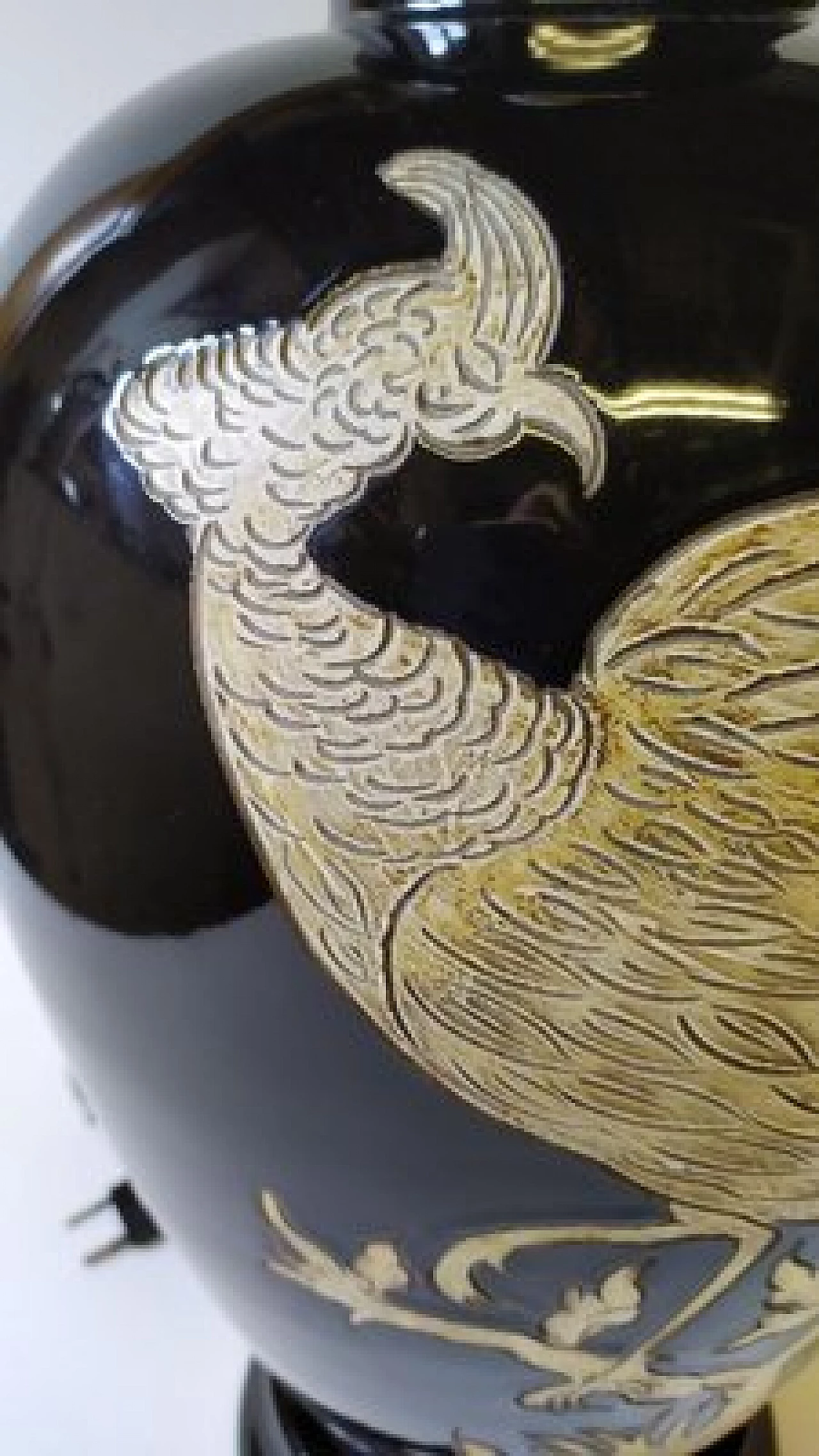 Ceramic table lamp by Urbano Zaccagnini for Zaccagnini, 1950s 3