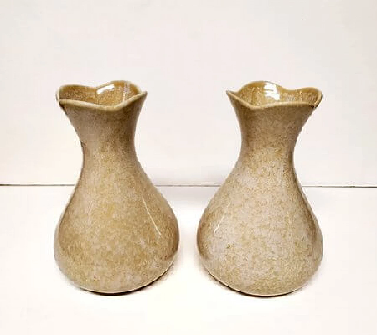 Pair of ceramic vases by Antonia Campi for S.C.I. Laveno, 1950s 1