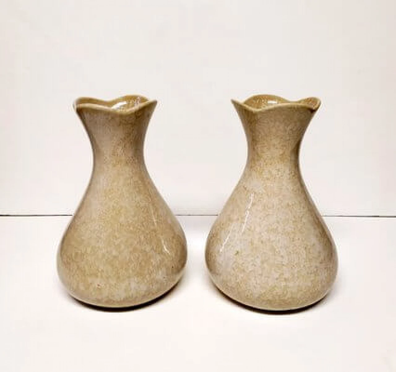 Pair of ceramic vases by Antonia Campi for S.C.I. Laveno, 1950s 2