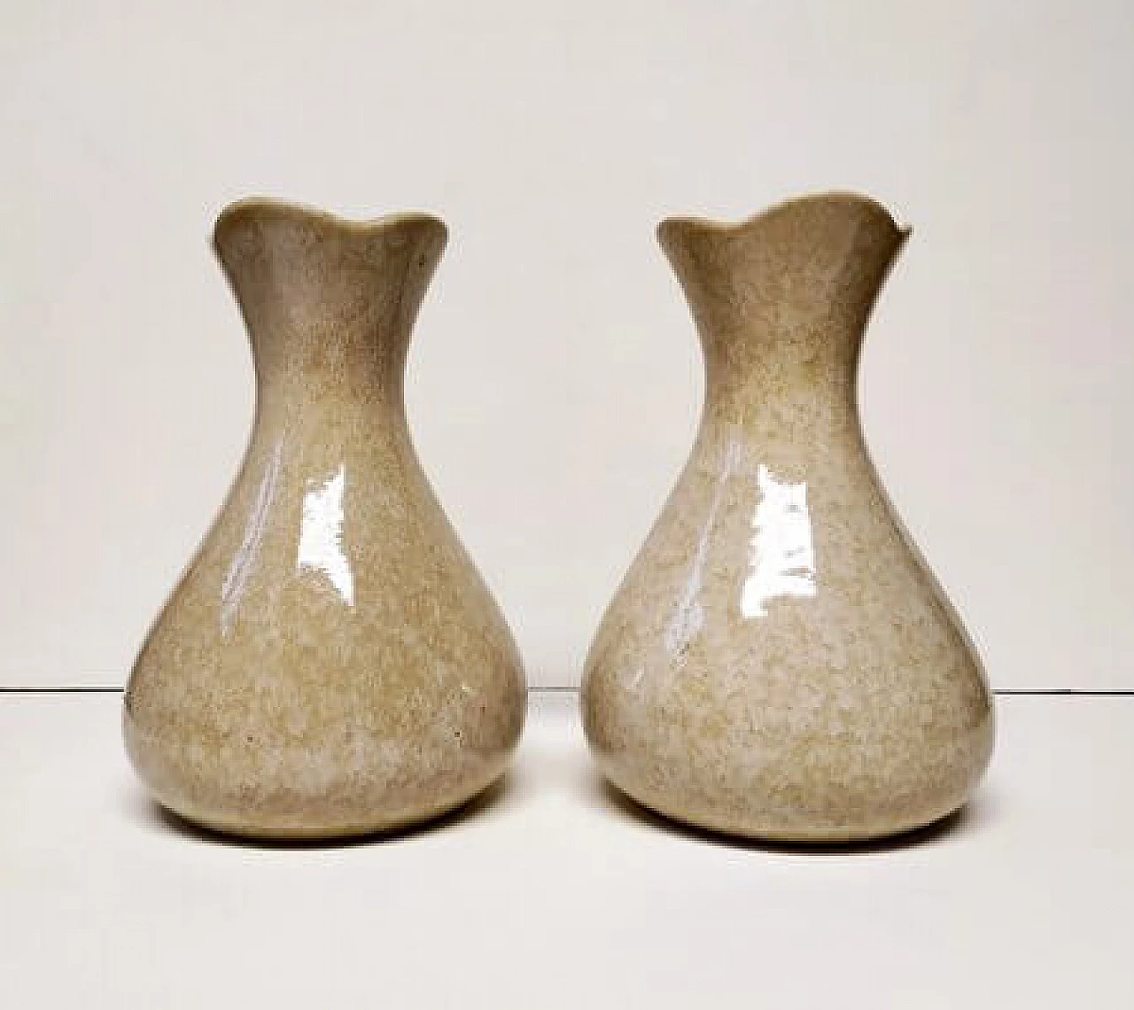 Pair of ceramic vases by Antonia Campi for S.C.I. Laveno, 1950s 3