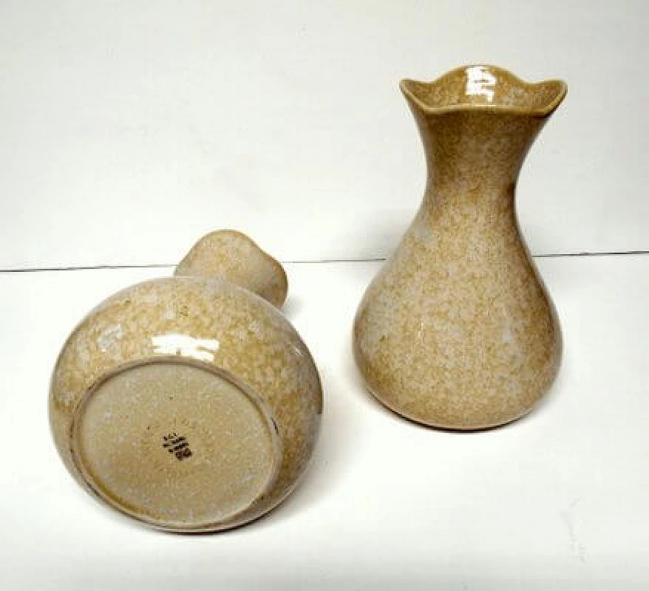 Pair of ceramic vases by Antonia Campi for S.C.I. Laveno, 1950s 6