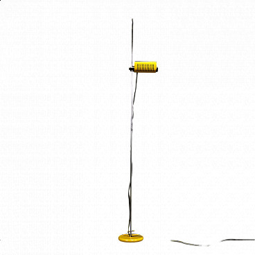 Yellow 626 floor lamp by Joe Colombo for O-Luce, 1970s