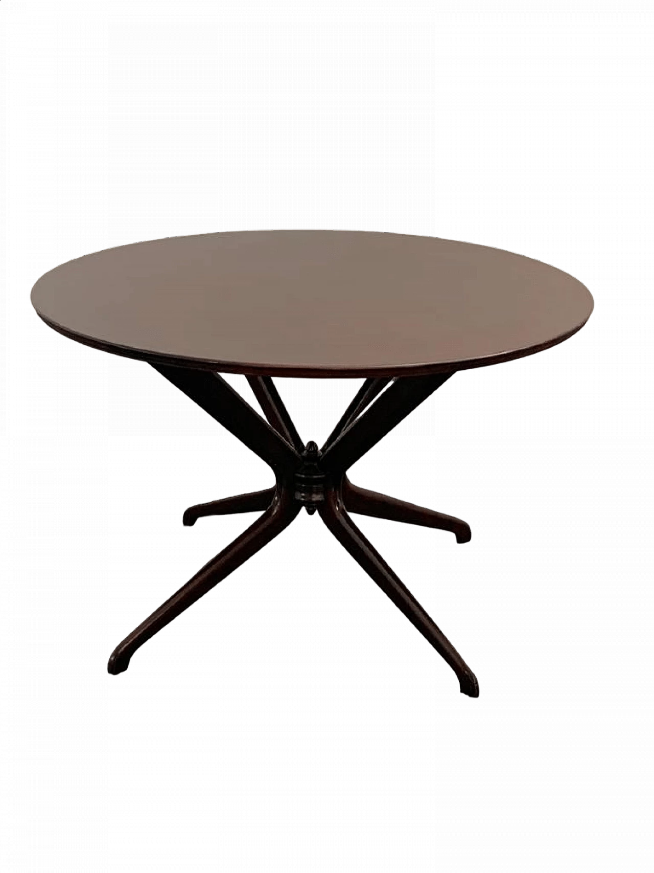 Round rosewood and beech table attributed to Ico and Luisa Parisi, 1950s 11