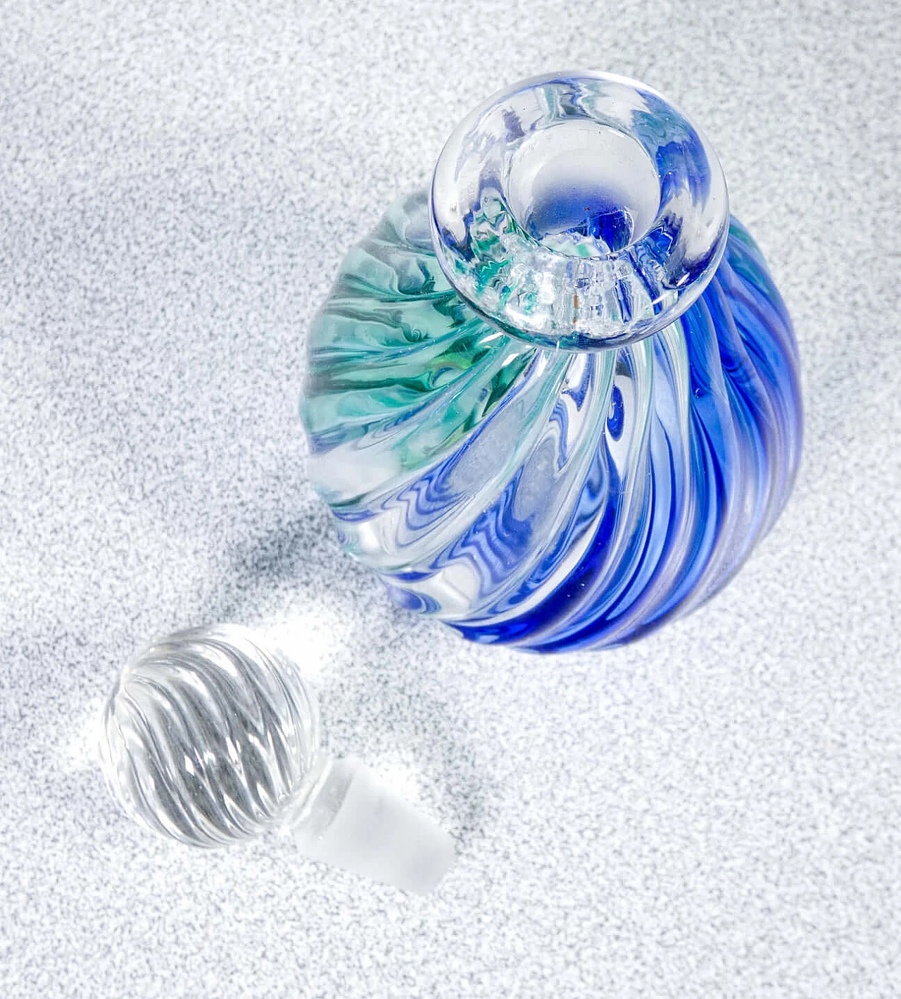 3 Polychrome blown glass vases by Archimede Seguso, 1940s 8