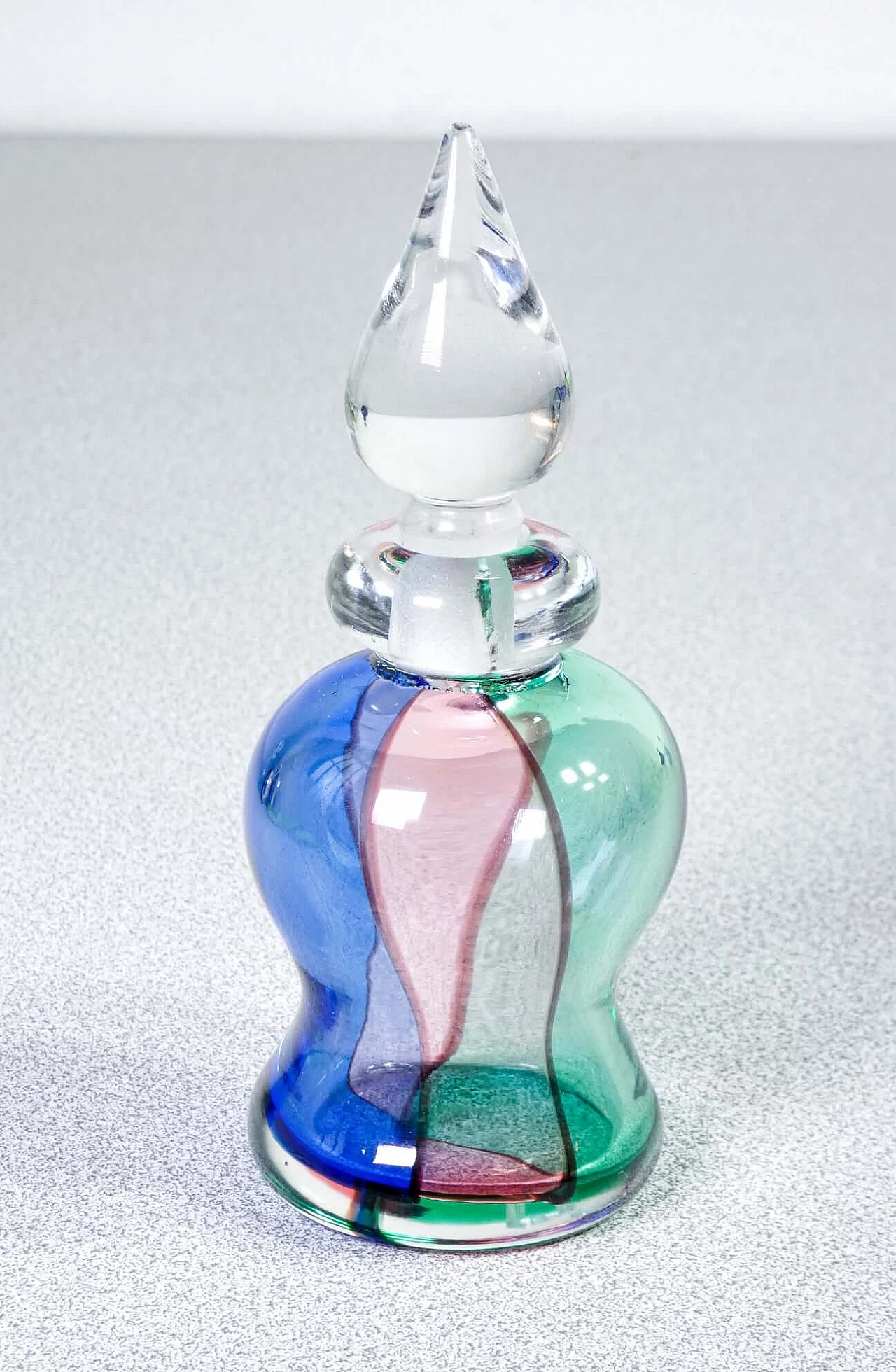 3 Polychrome blown glass vases by Archimede Seguso, 1940s 10