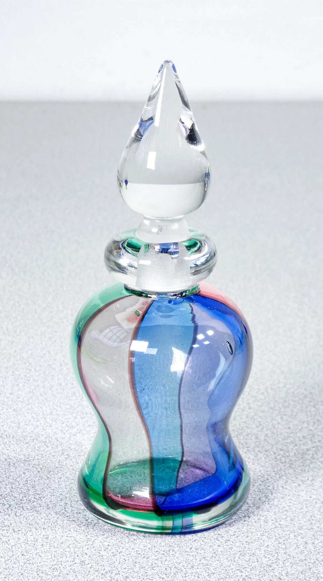 3 Polychrome blown glass vases by Archimede Seguso, 1940s 11