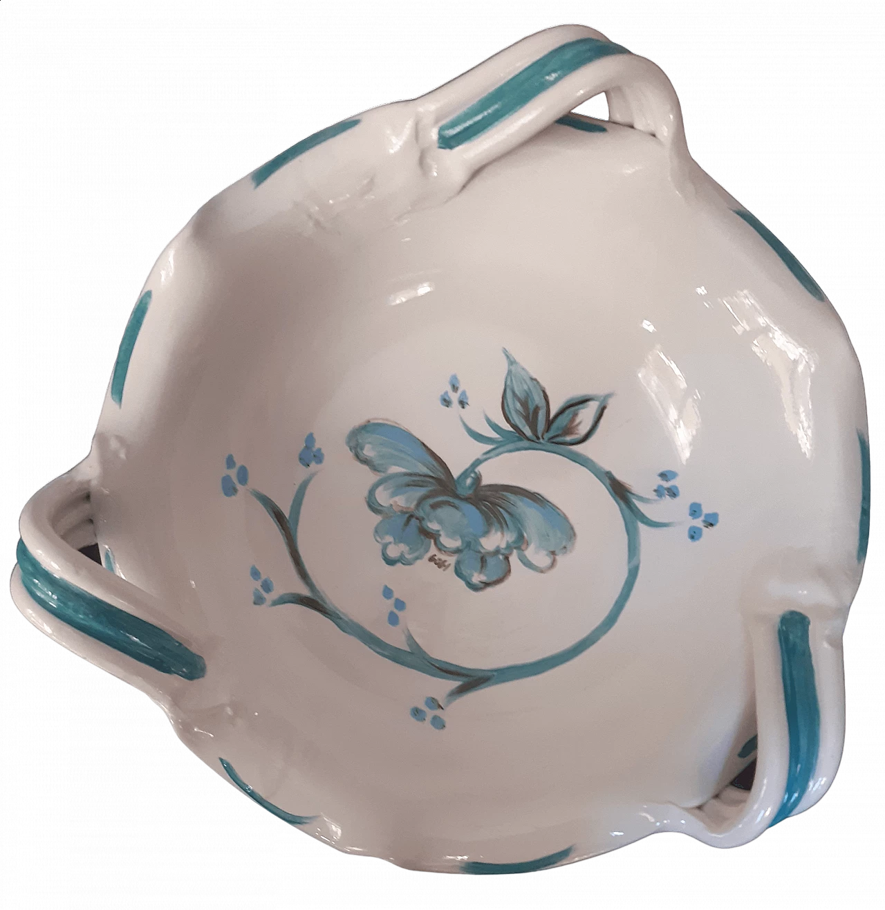 Svuota tasche in ceramica dipinta a mano, anni '2000 5