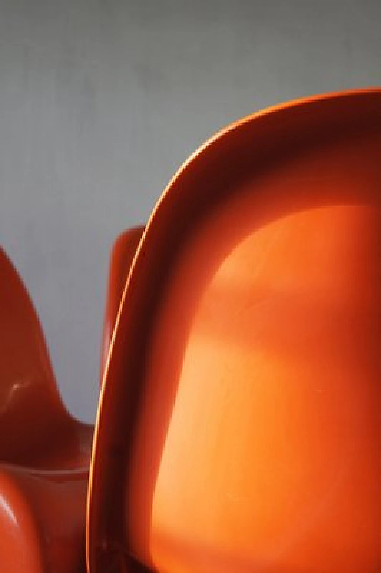 4 Sedie Panton arancioni di Verner Panton per Herman Miller, anni '70 8