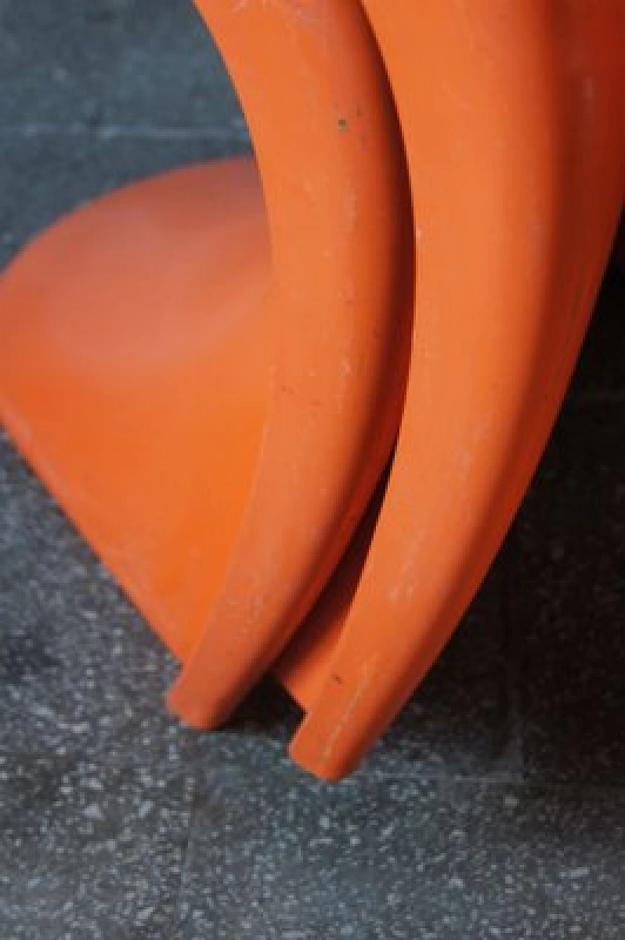 4 Orange Panton chairs by Verner Panton for Herman Miller, 1970s 11