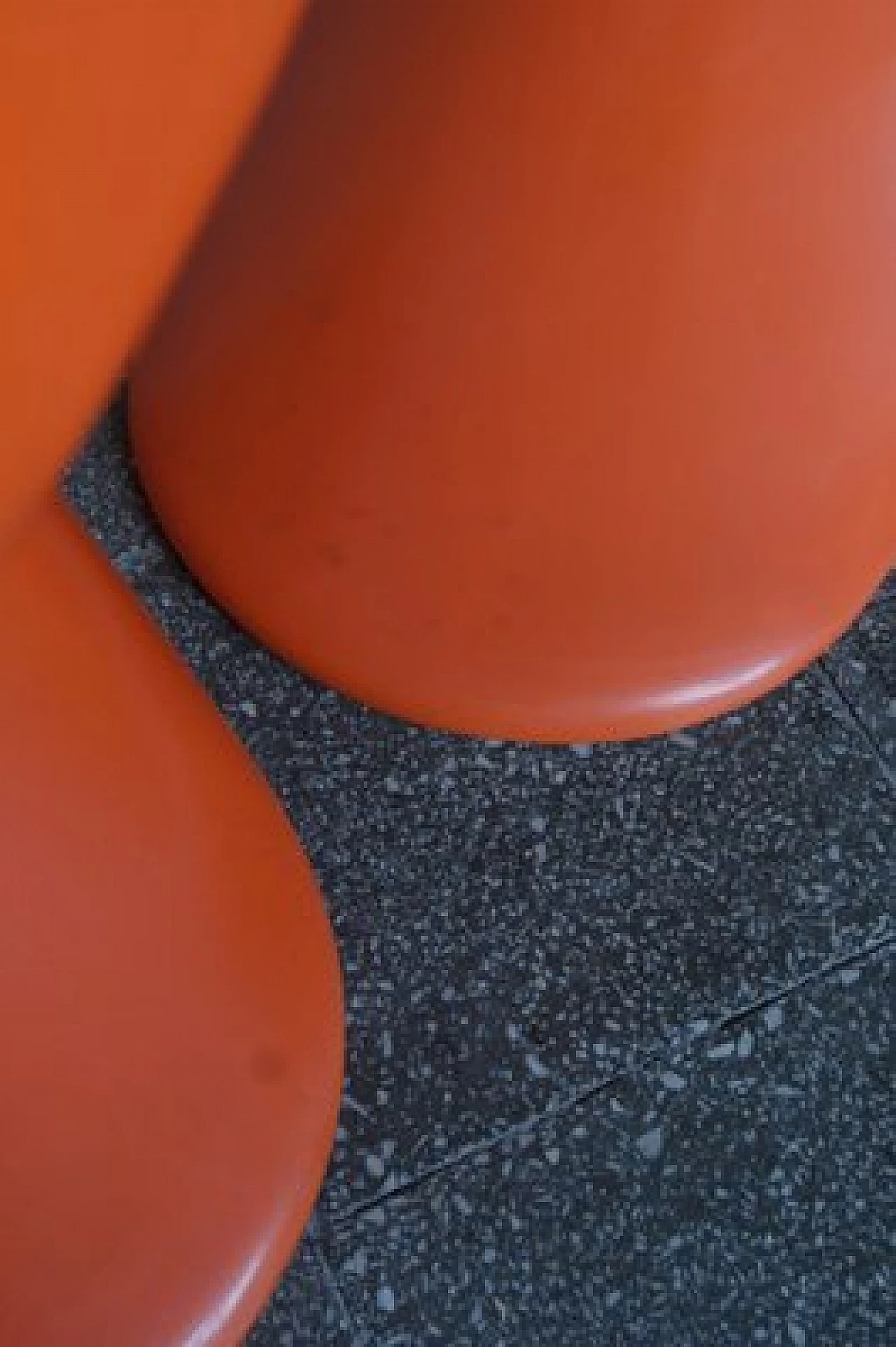 4 Sedie Panton arancioni di Verner Panton per Herman Miller, anni '70 12