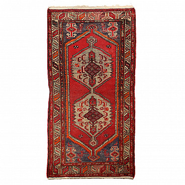 Iranian Mosul rug in cotton and wool