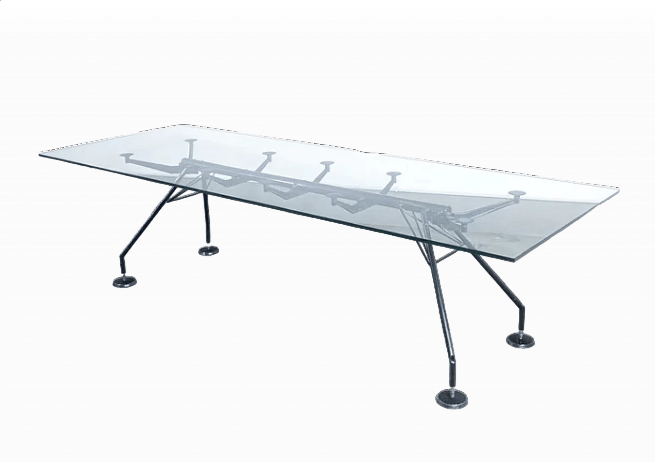 Tavolo Nomos di Norman Foster per Tecno, anni '80 13