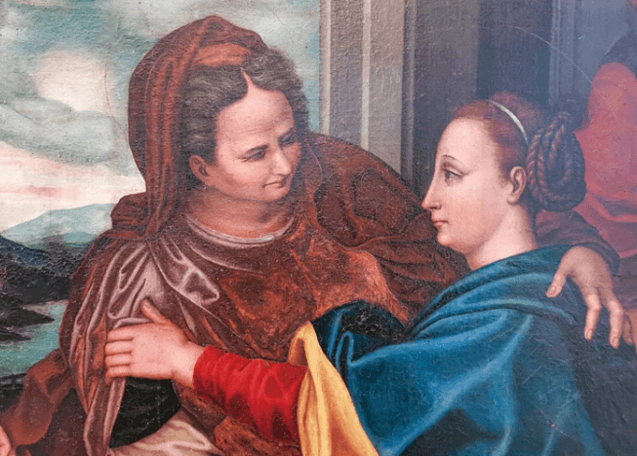 Visitazione di Maria, da Federico Barocci, dipinto a olio su tela, seconda metà del '500 1