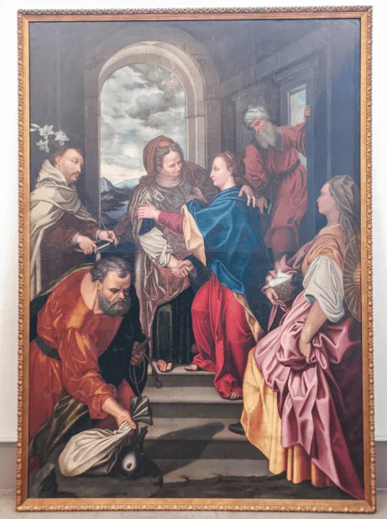 Visitazione di Maria, da Federico Barocci, dipinto a olio su tela, seconda metà del '500 5