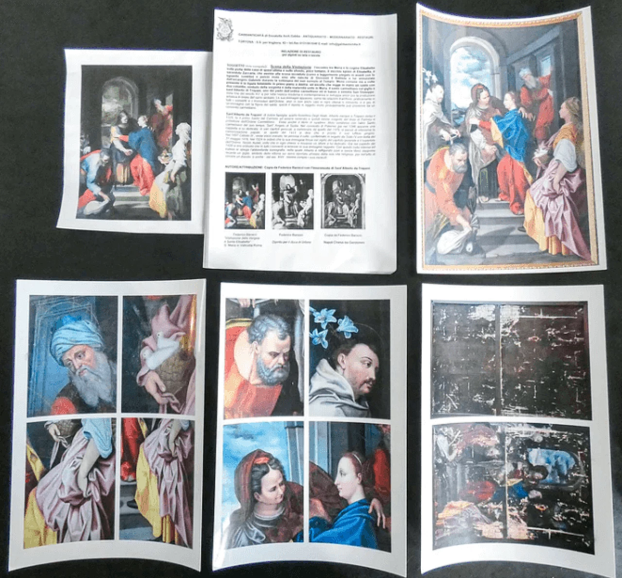 Visitazione di Maria, da Federico Barocci, dipinto a olio su tela, seconda metà del '500 12