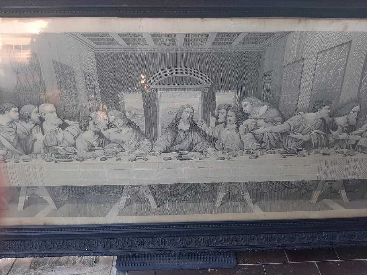 The Last Supper, fabric reproduction, early 20th century 3