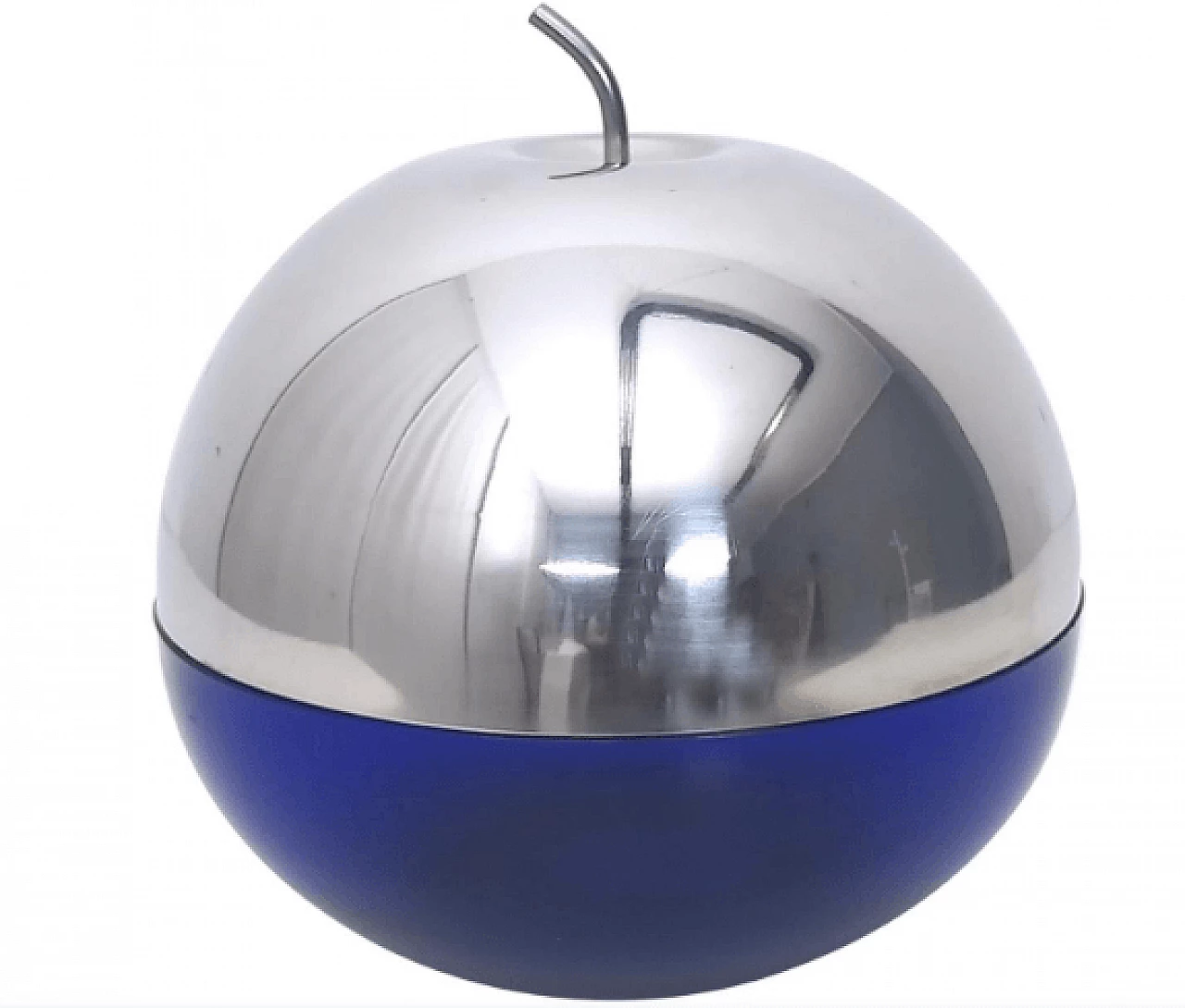 Glass and metal ice bucket in the style of Mauro Manetti, 1970s 1