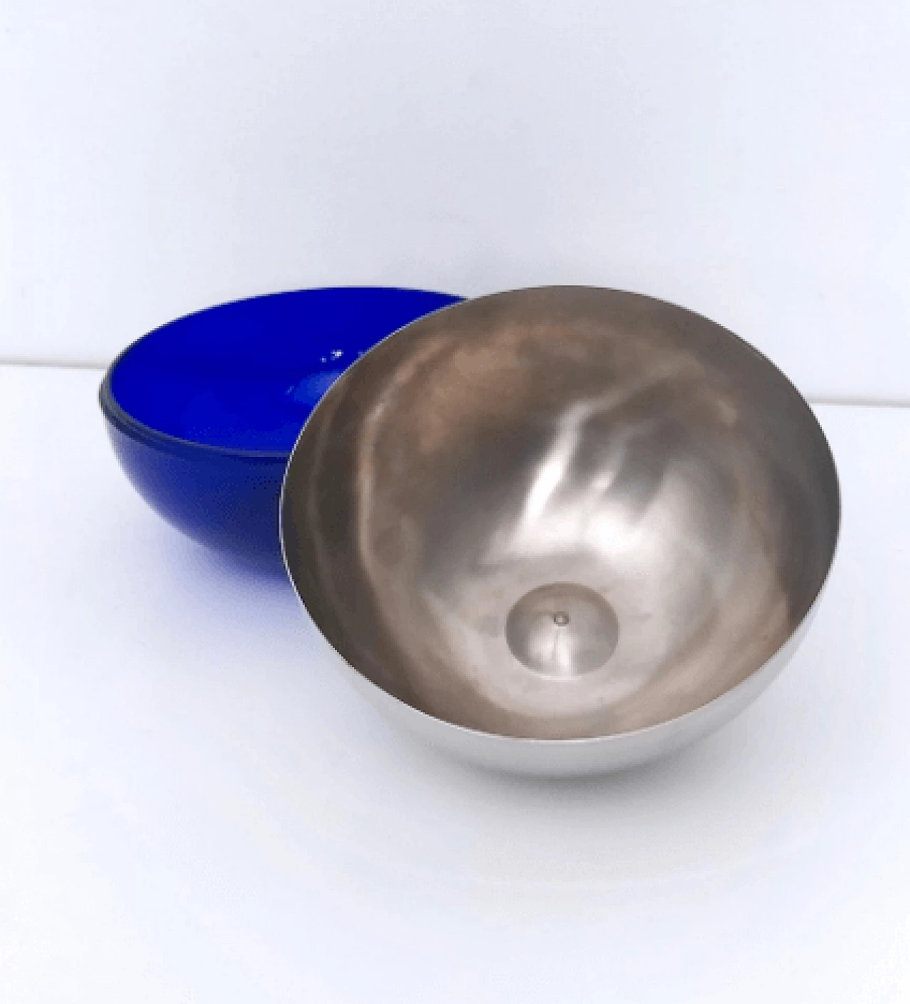 Glass and metal ice bucket in the style of Mauro Manetti, 1970s 5