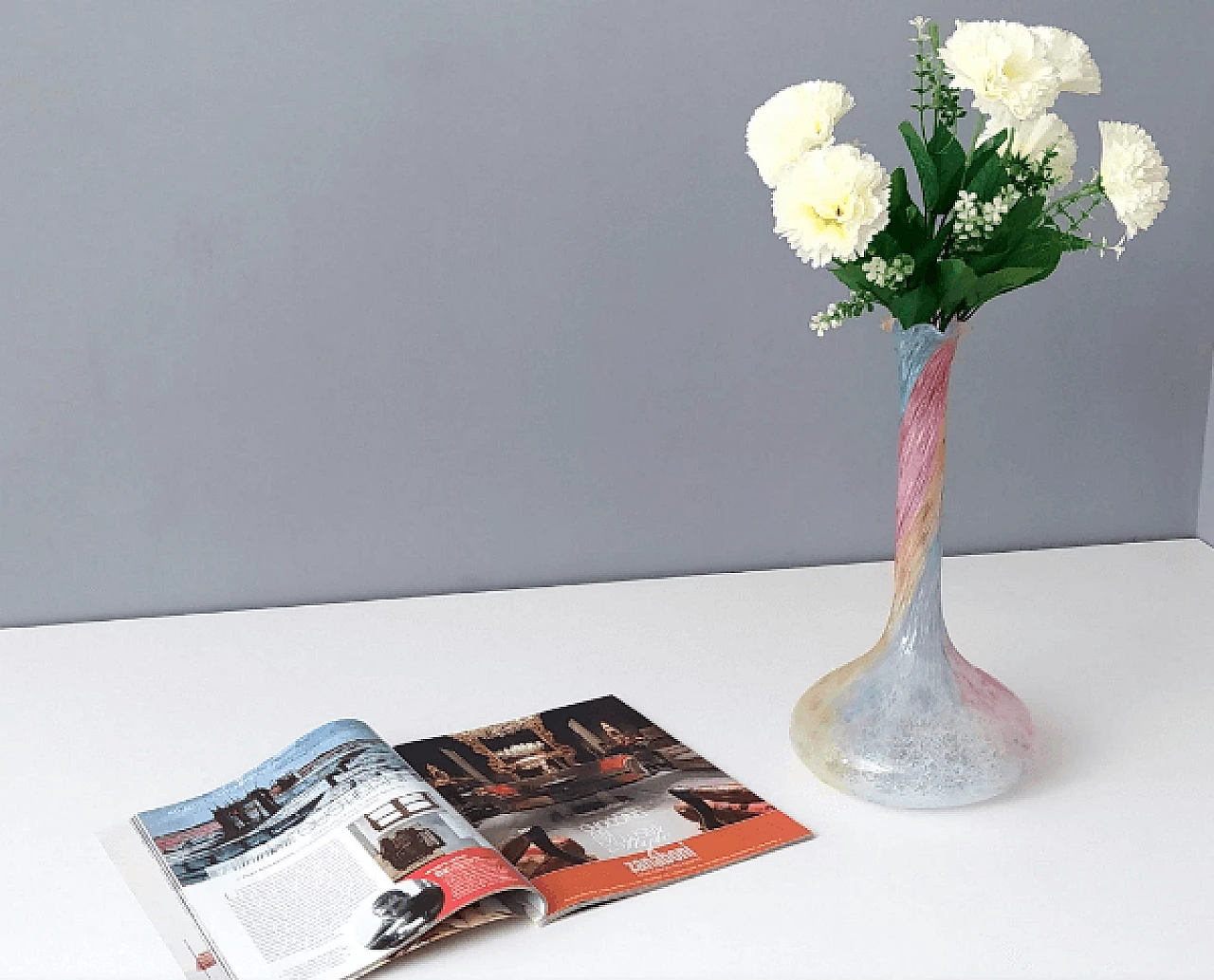 Multicolor Murano glass vase, 1960s 3