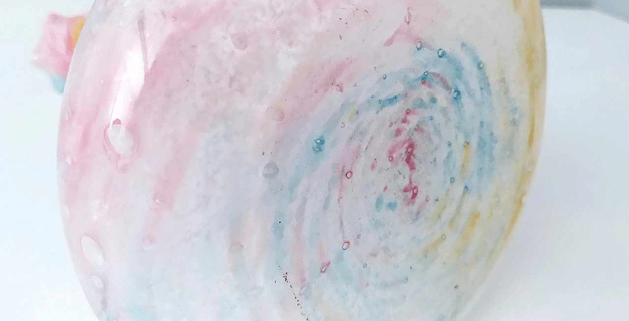 Multicolor Murano glass vase, 1960s 13