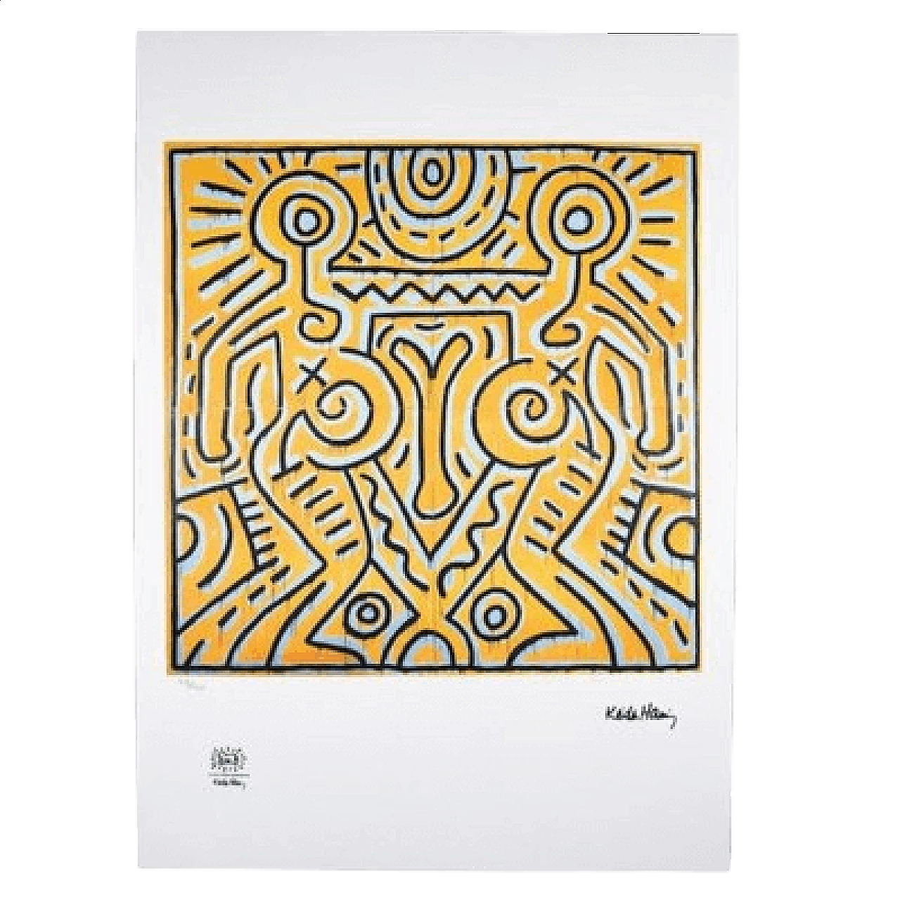 Keith Haring, Untitled, lithograph, 1980s 2