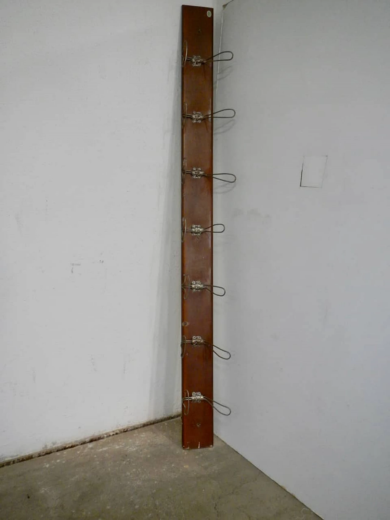 Spruce wall-mounted coat rack, 1960s 2