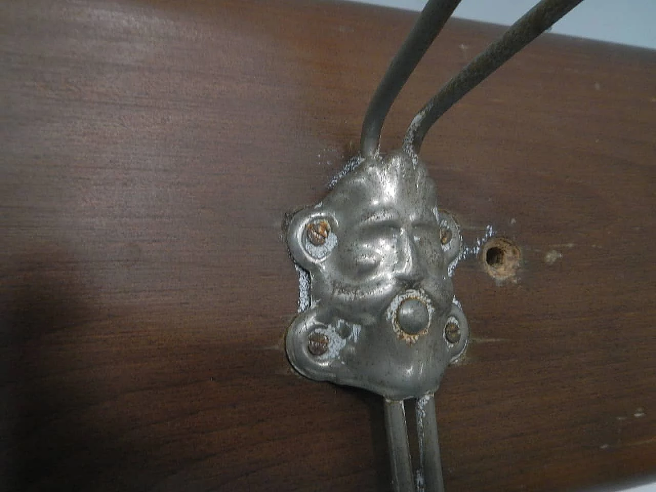 Spruce wall-mounted coat rack, 1960s 5