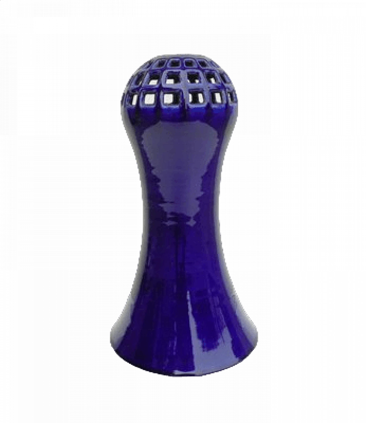 Blue ceramic vase by Franco Bucci for Laboratorio Pesaro, 1960s 6