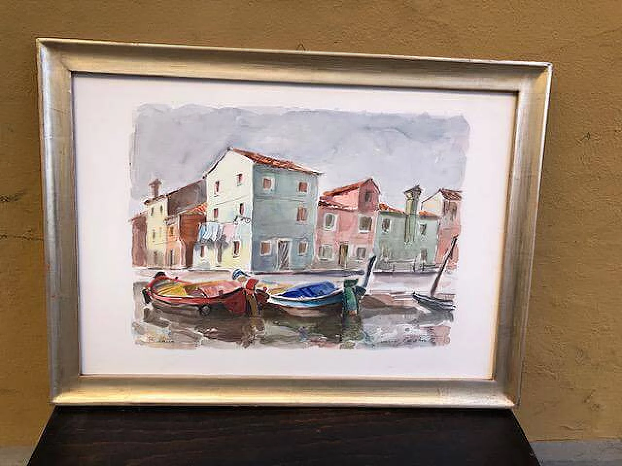 G. Castrovilli, Scorcio di Burano, acquarello 3