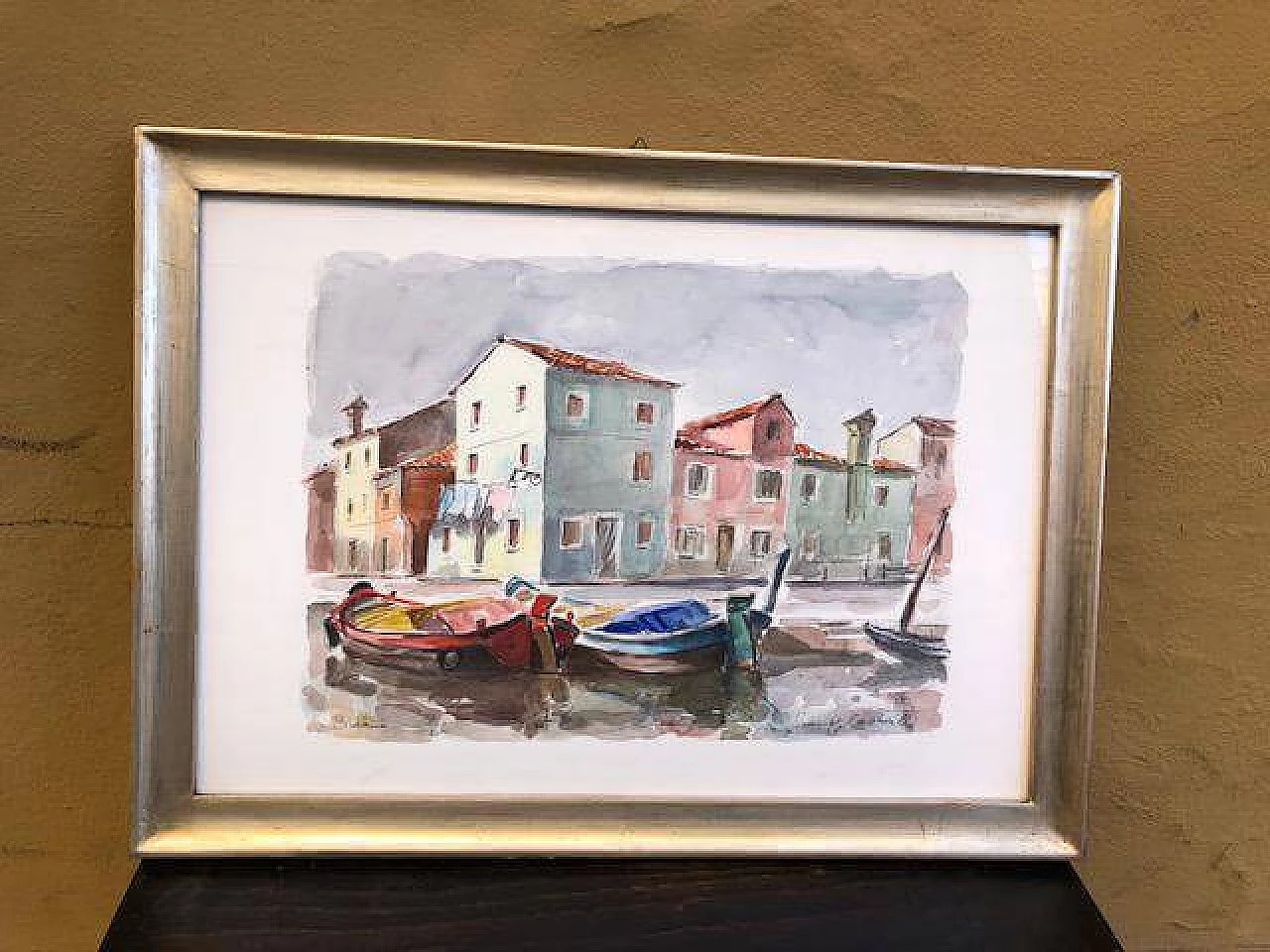 G. Castrovilli, Scorcio di Burano, acquarello 5
