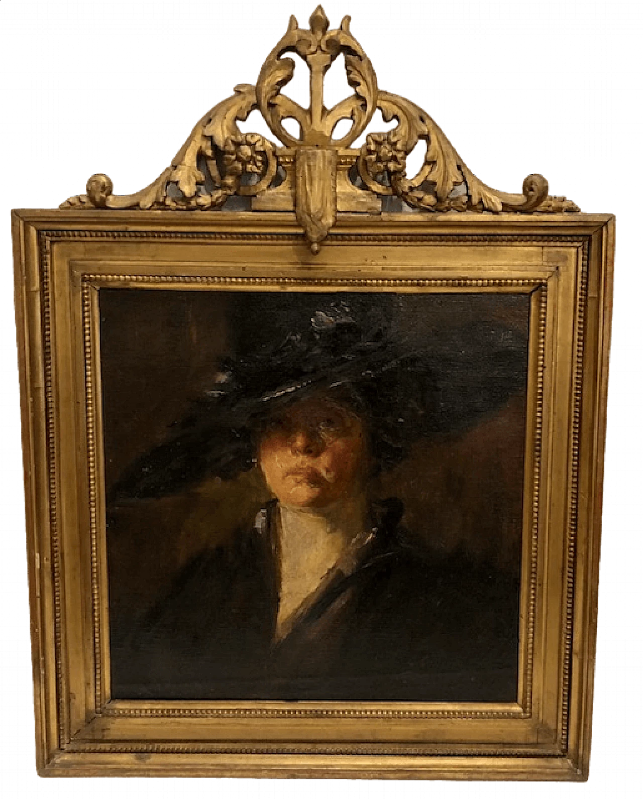 G. Ghiringhelli, Ritratto di signora con cappello, anni '30 7