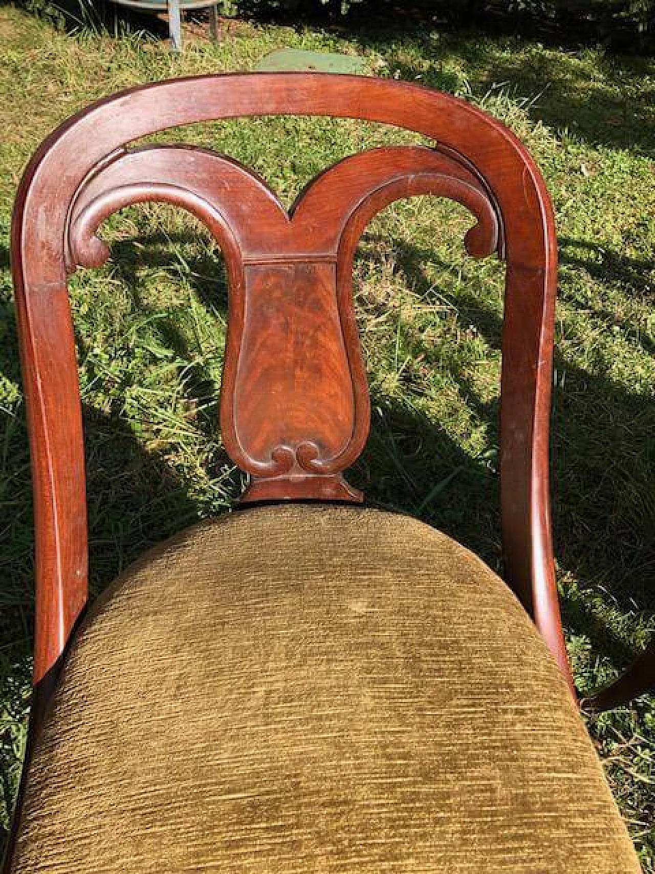 4 Sedie a gondola in legno, inizio '800 7