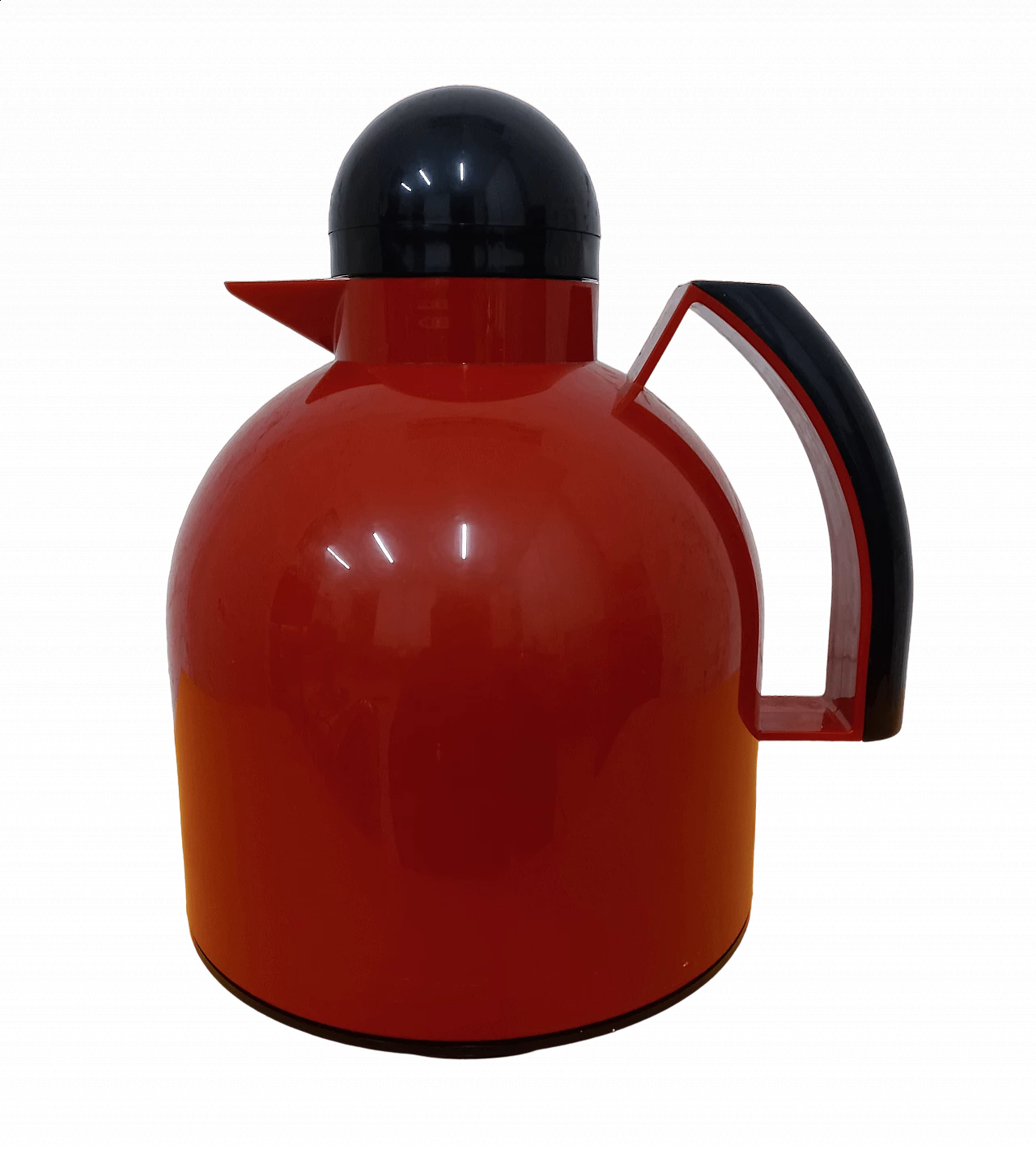 Red and black Papillon thermal jug by Furio Minuti for Guzzini, 1980s 9