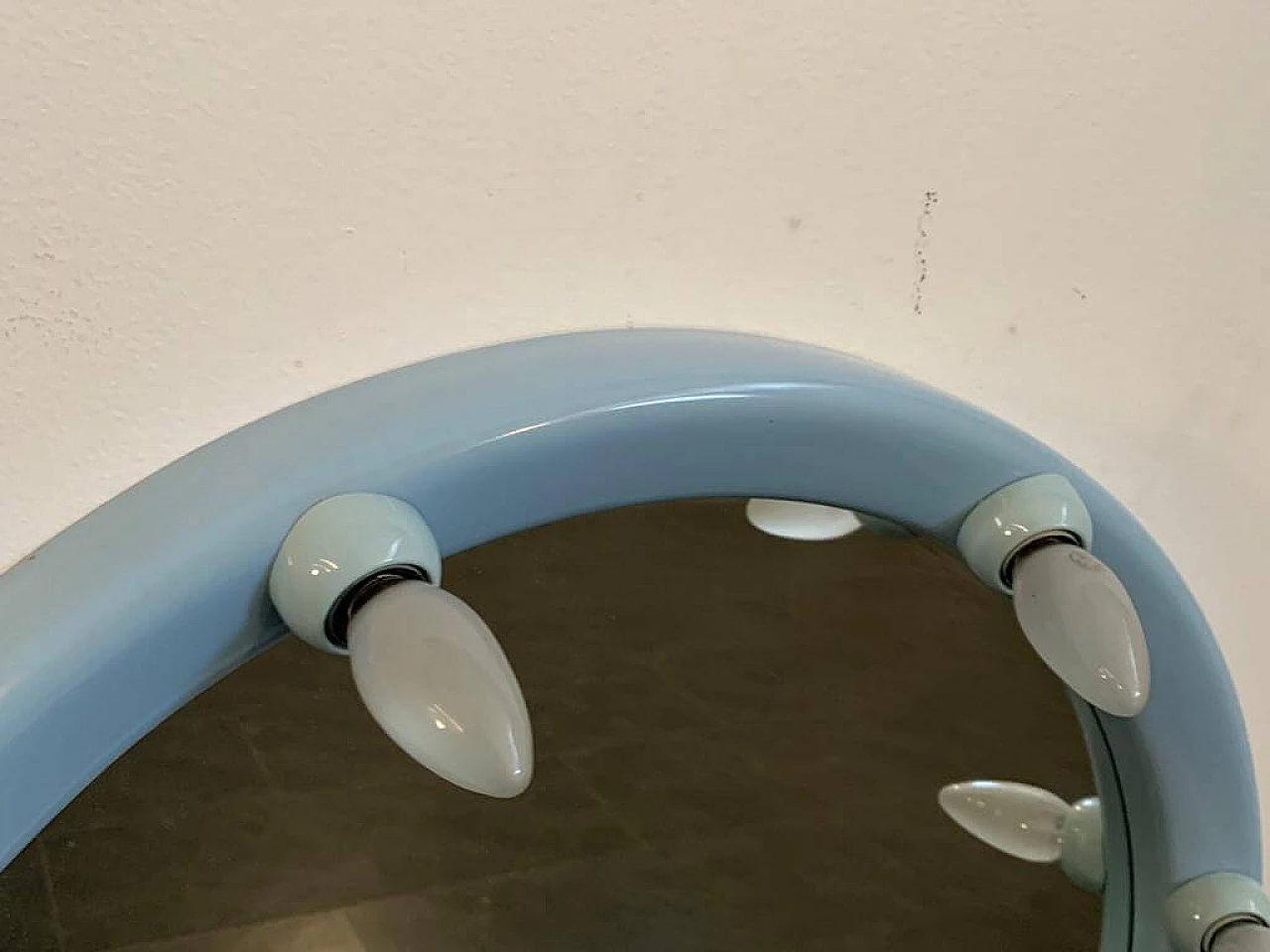 Specchiera in plastica con raccordi illuminanti per Carrara & Matta, anni '70 5