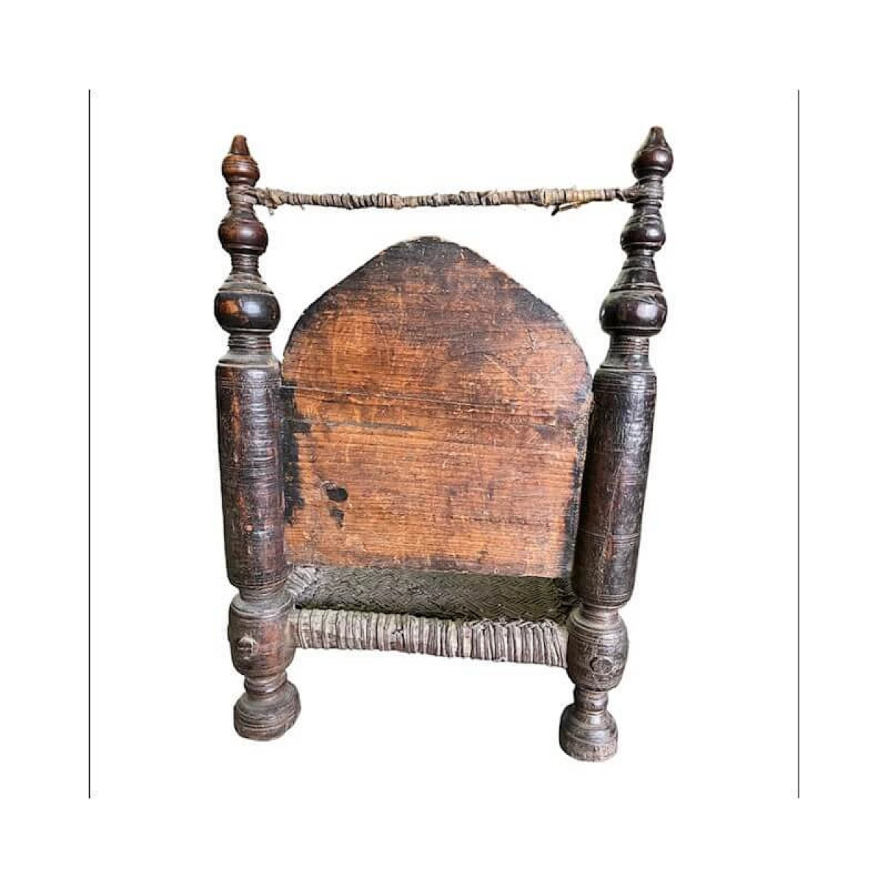 Pair of Nusitan cedar and leather armchairs, late 19th century 3