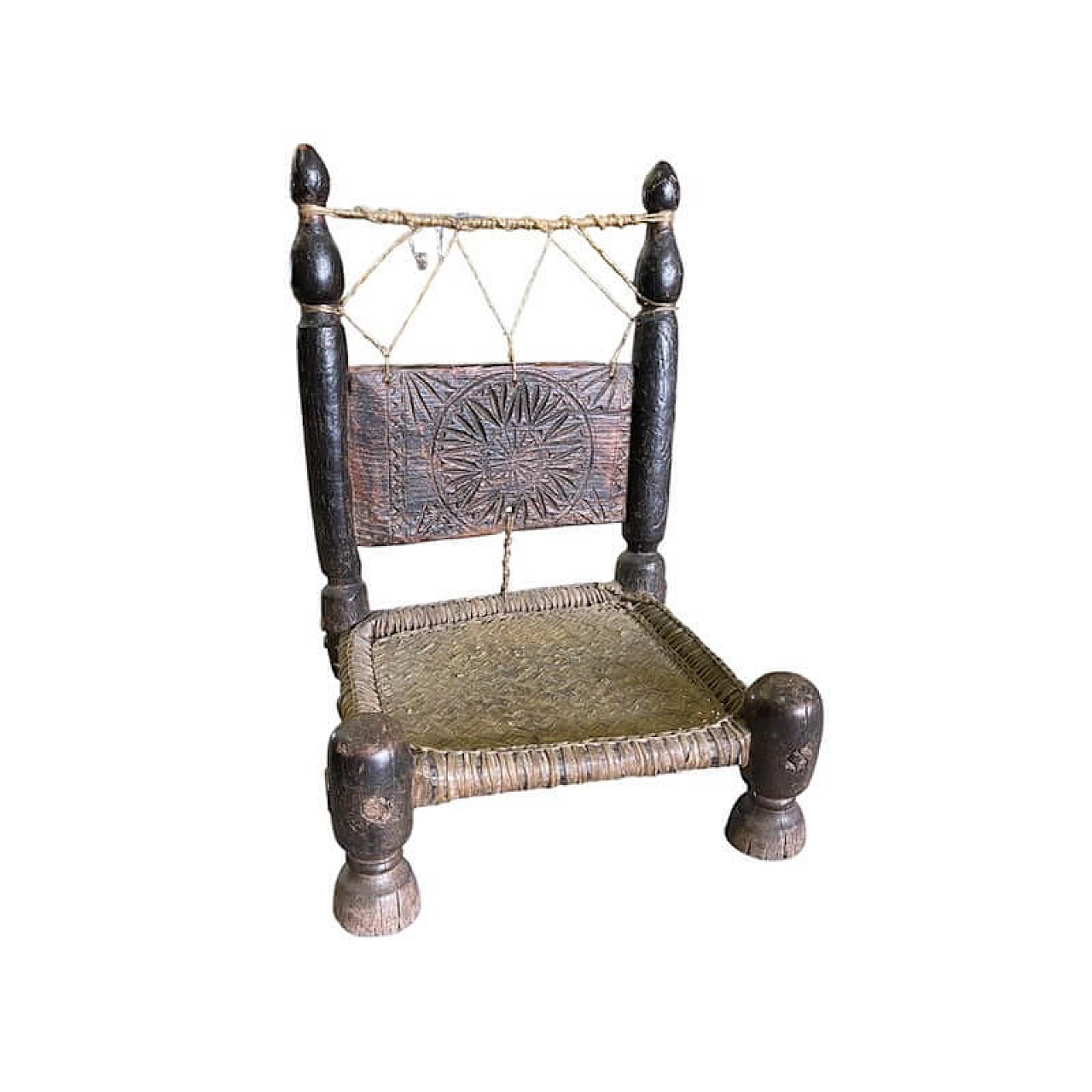 Pair of Nusitan cedar and leather armchairs, late 19th century 6