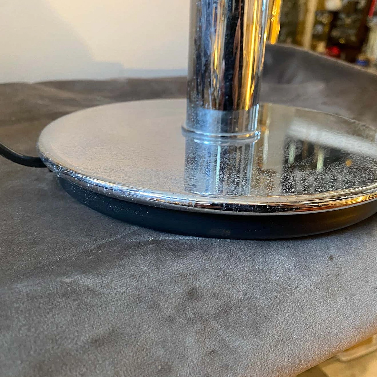 Metal and glass table lamp for Glashutte Limburg, 1990s 5