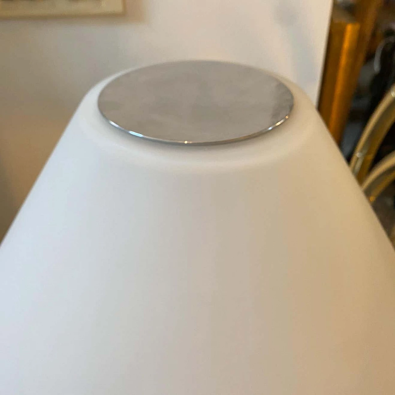 Metal and glass table lamp for Glashutte Limburg, 1990s 12