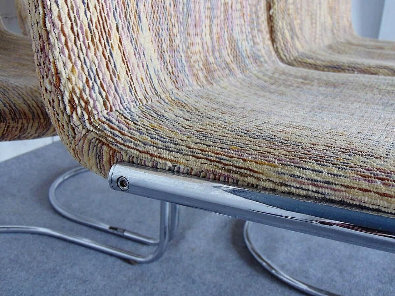 6 Chairs by Giovanni Offredi for Saporiti Italia, 1970s 6