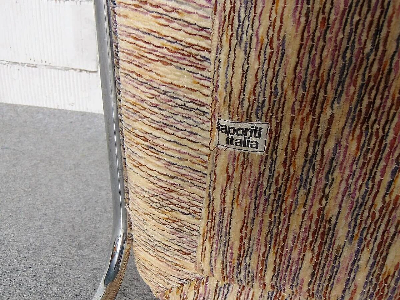 6 Chairs by Giovanni Offredi for Saporiti Italia, 1970s 14