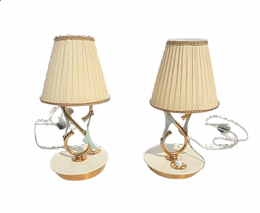 Pair of table lamps by Angelo Lelli for Arredoluce, 1940s