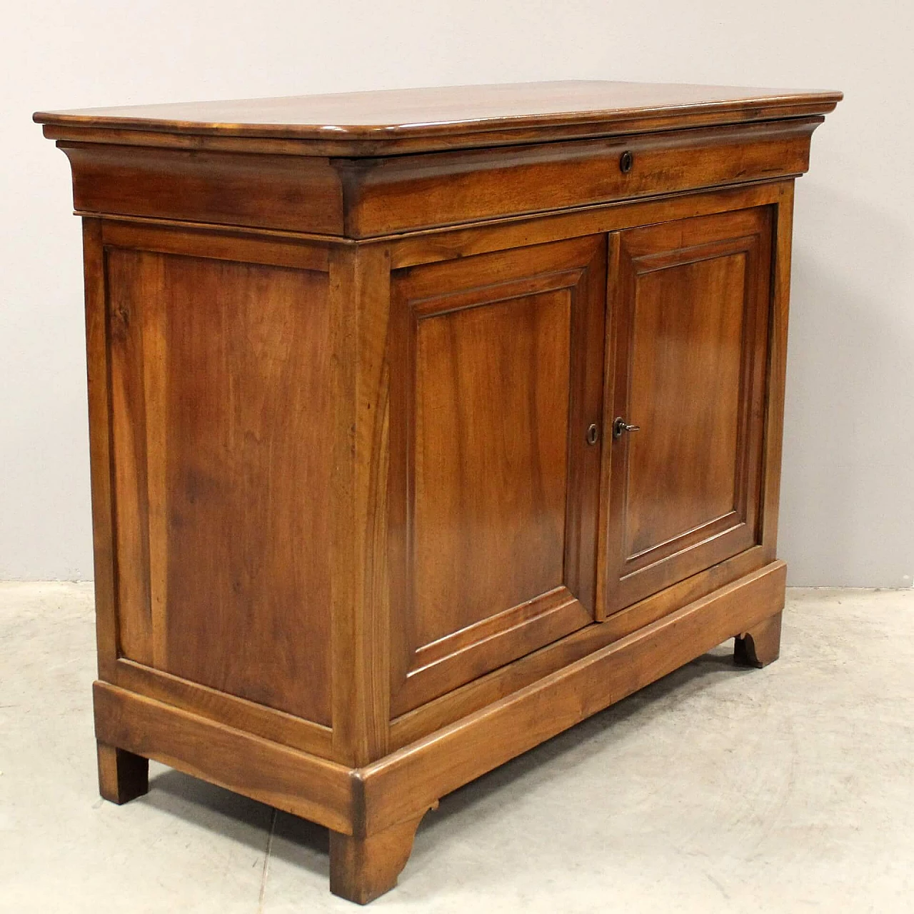 Credenza cappuccina Luigi Filippo in noce, metà '800 8
