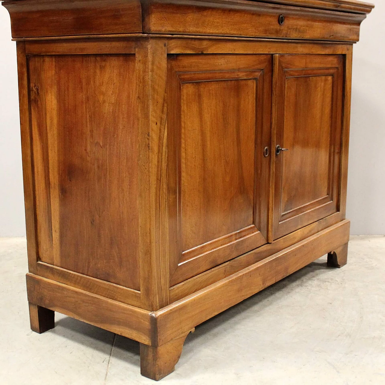 Credenza cappuccina Luigi Filippo in noce, metà '800 9