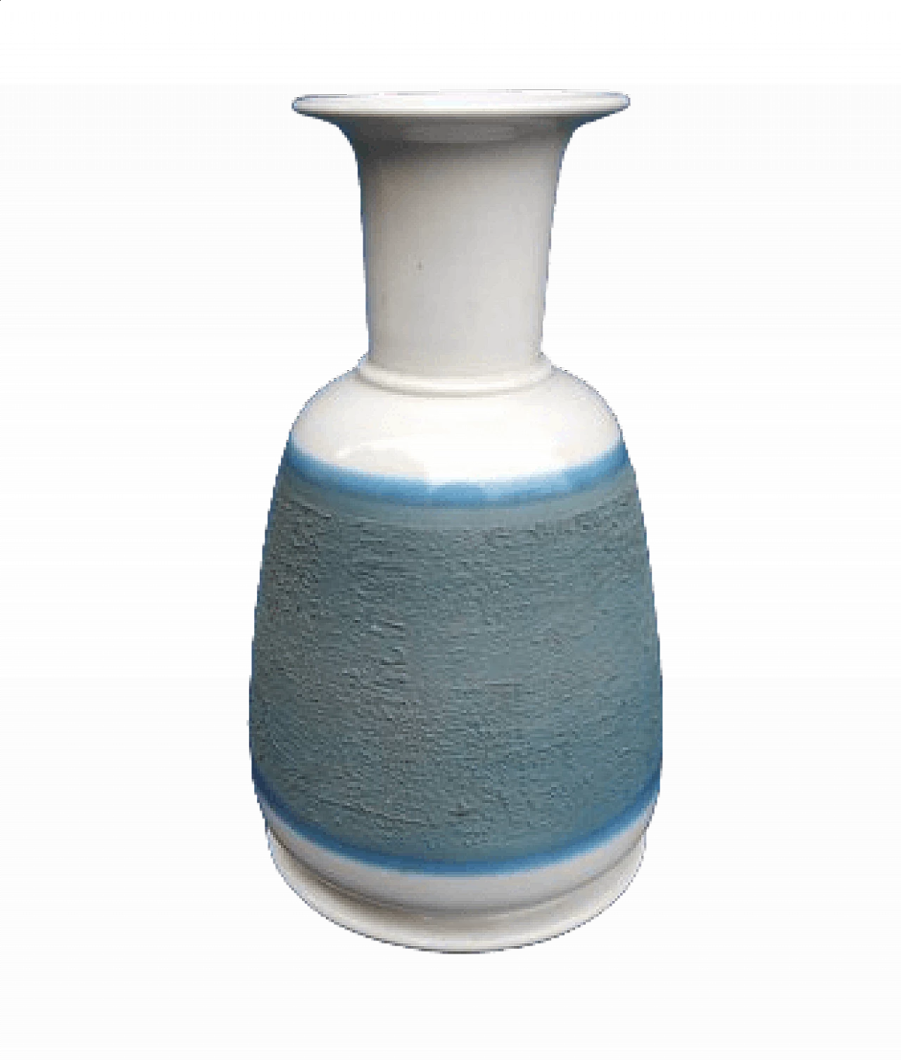 Vaso in ceramica blu di Franco Bucci per Laboratorio Pesaro, anni '70 6