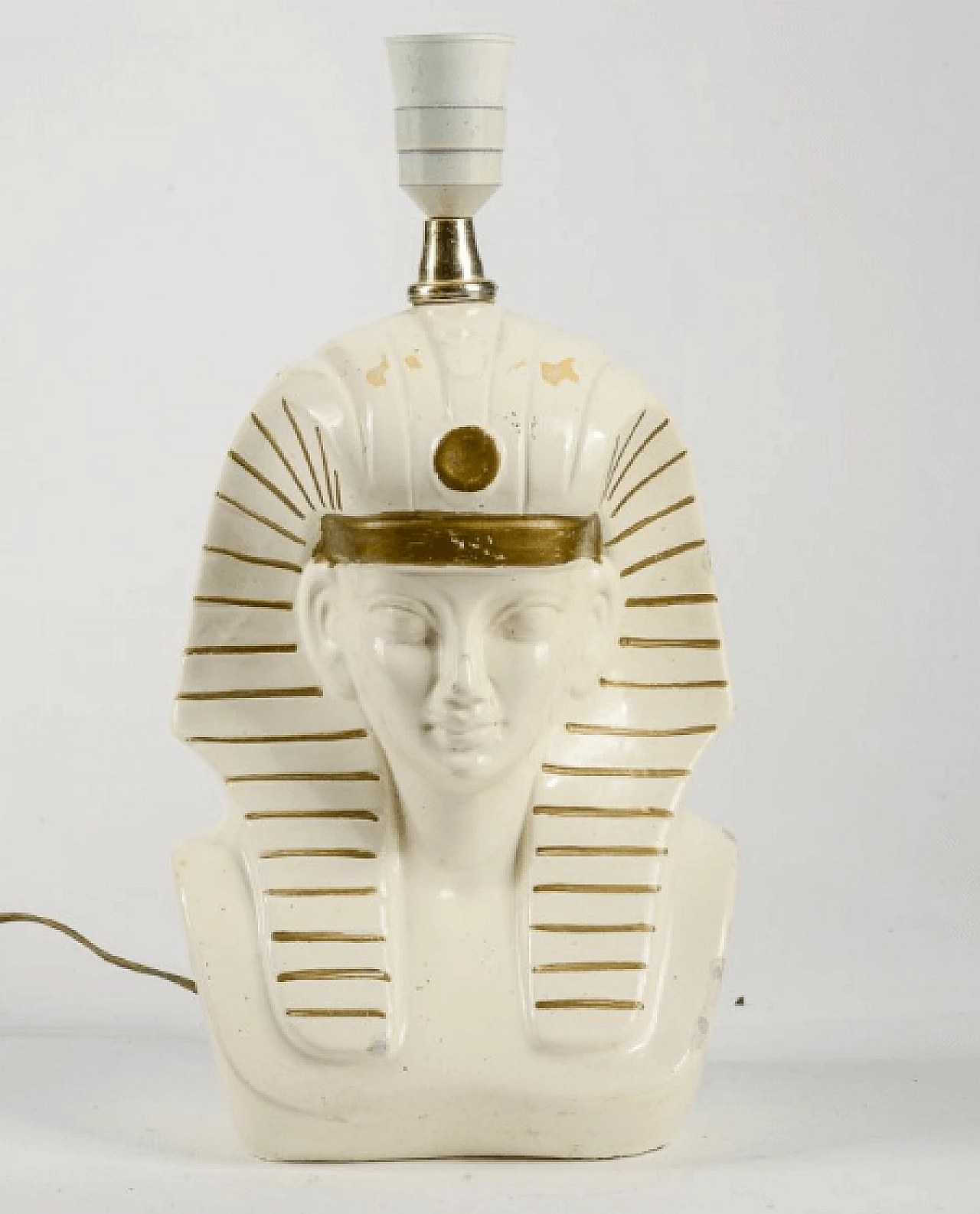 Table lamp depicting an Egyptian pharaoh, 1970s 1